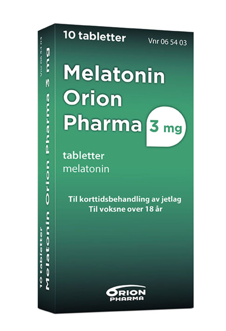 Produktbilde for Melatonin Orion Pharma 3 mg tabletter 10 stk