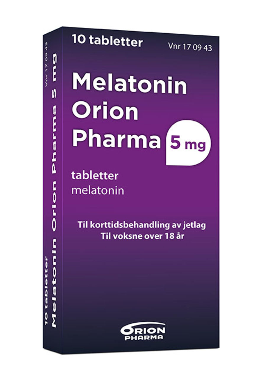 Produktbilde for Melatonin Orion Pharma 5 mg tabletter 10 stk