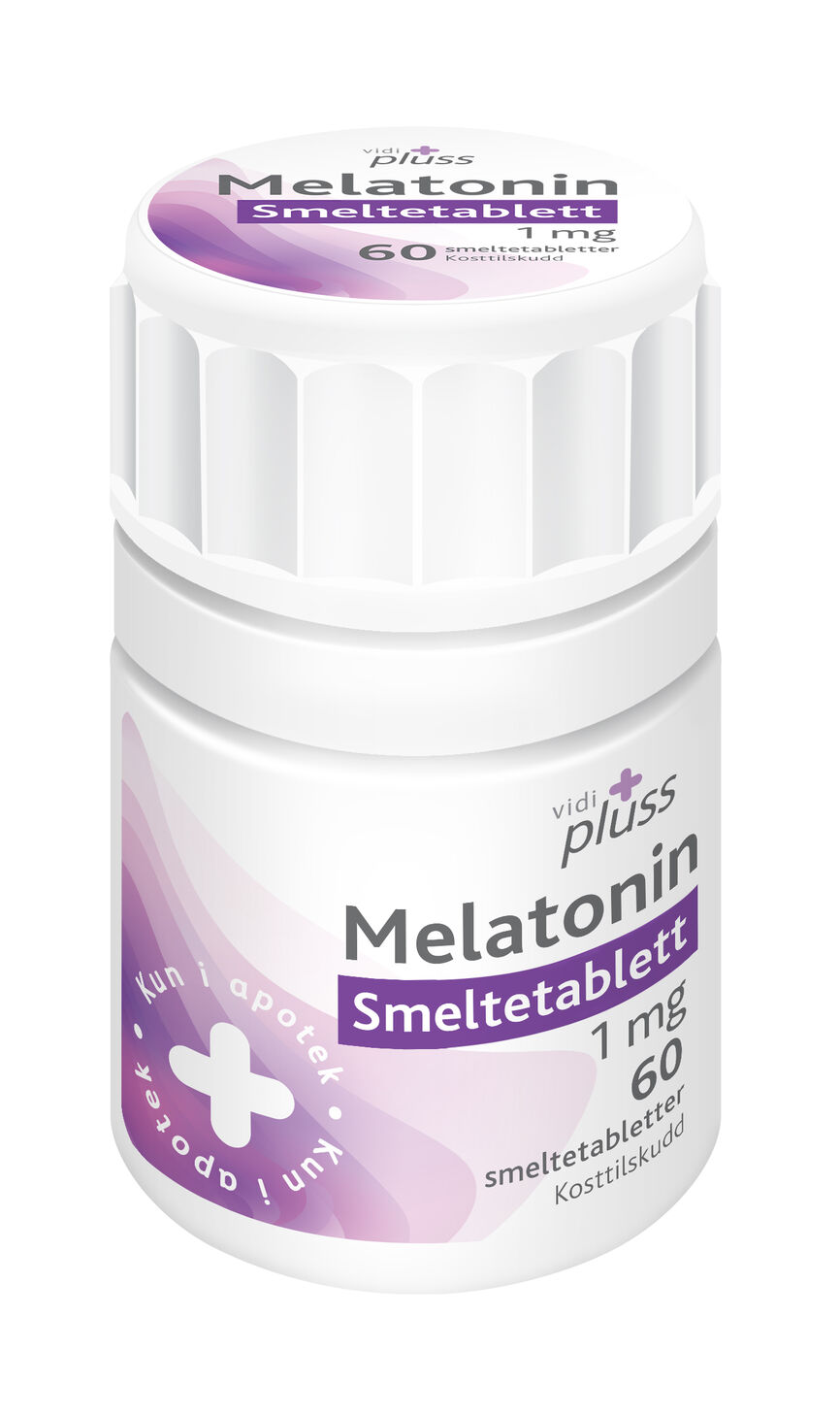 Produktbilde for Vidi Pluss Melatonin smeltetablett 1mg 60 stk