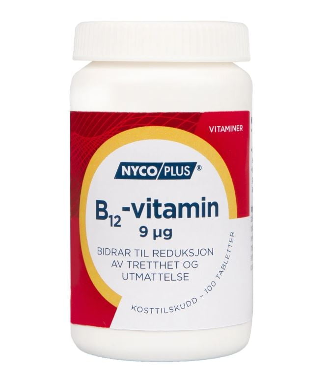 Nycoplus B12-vitamin 9mcg tabletter 100stk