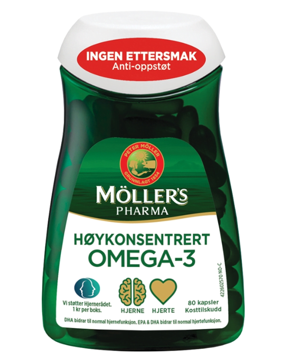 Møllers Pharma Høykonsentrert Omega-3 Anti-oppstøt