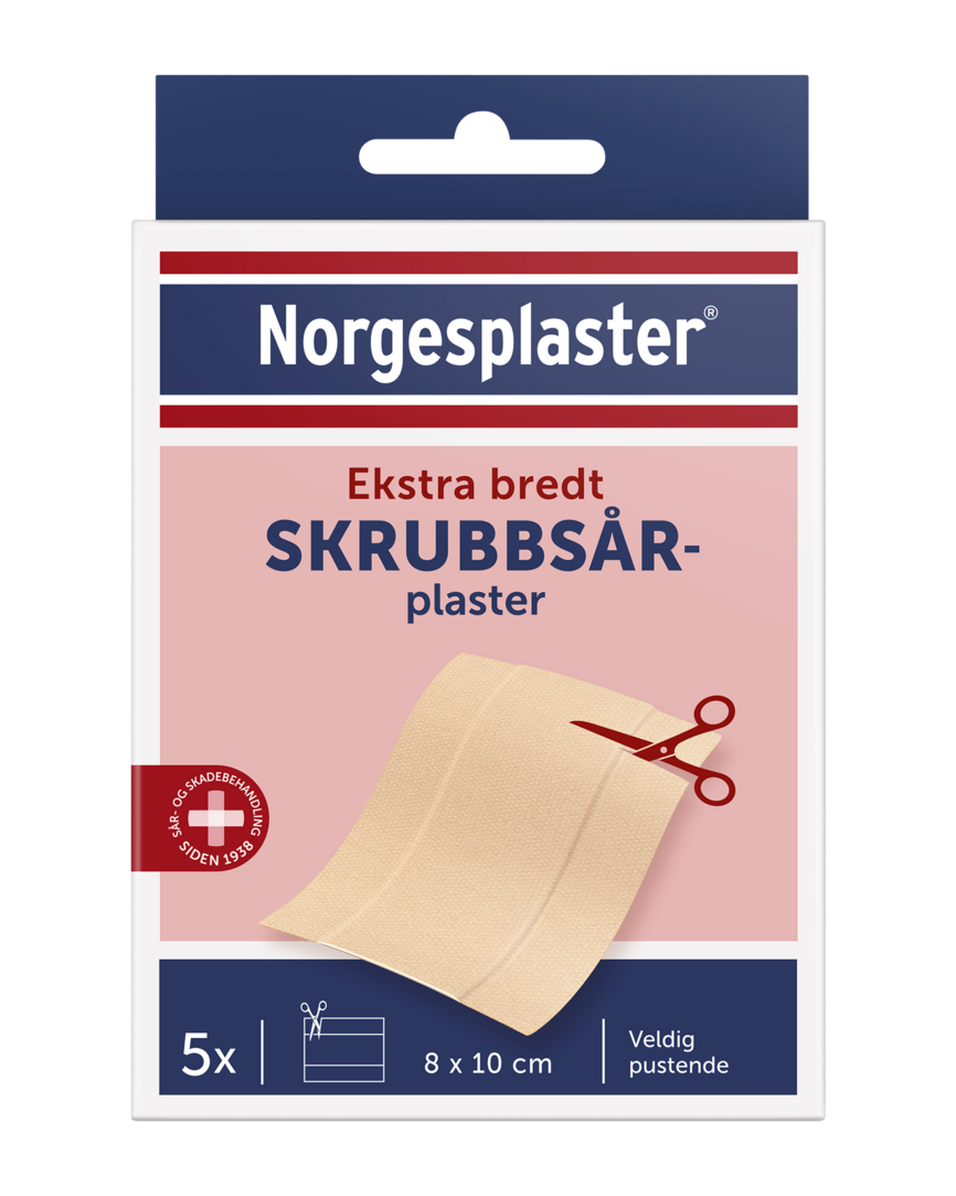 Norgesplaster Skrubbsårplaster 8 x 10 cm