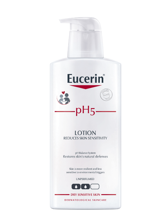 Bilde av en flaske med Eucerin pH5 Lotion uparfymert 400 ml