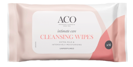 ACO Intimate Care Cleansing wipes 10stk