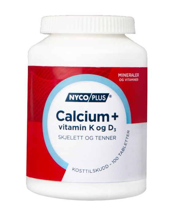 Nycoplus Calcium med K-og D3-vitamin tabletter 100stk