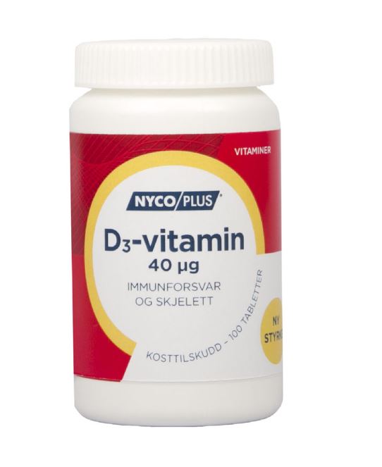 Nycoplus D3-Vitamin 40 mcg 100 tabletter