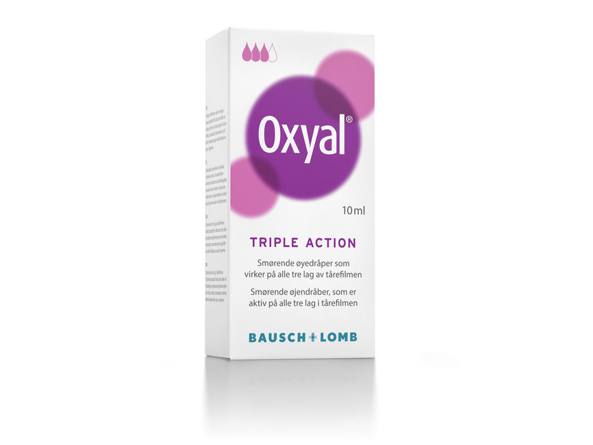 Produktbilde for Oxyal Triple Action øyedråper 10 ml