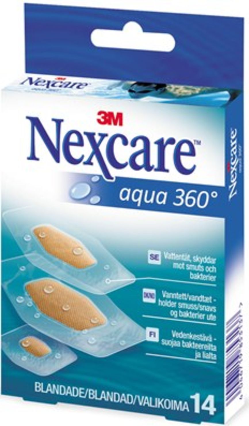 Nexcare Aqua 360 vanntett plaster 14stk