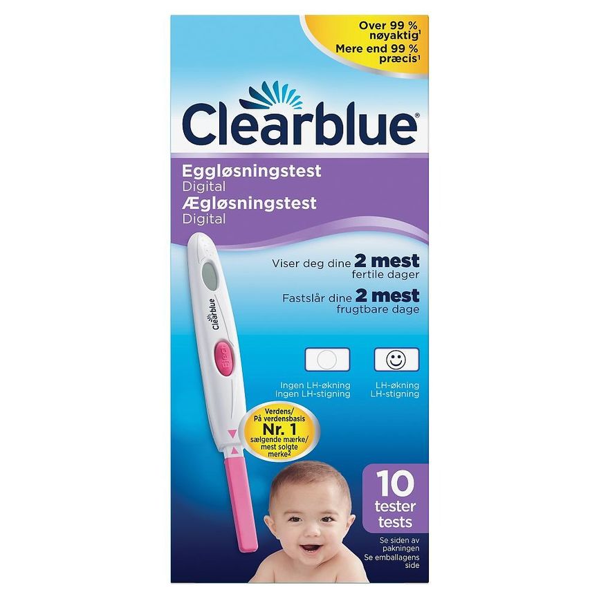 Clearblue Digital Eggløsningstest 10stk