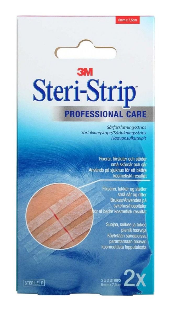 3M Steri-Strip 6x75mm Brun 2x3 Strips