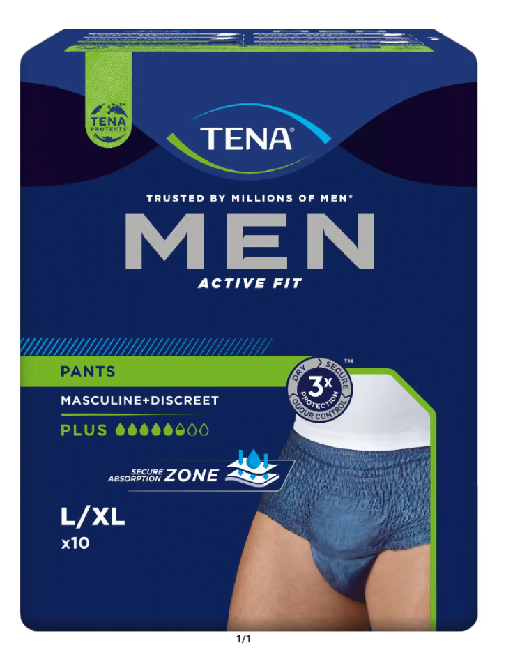 Tena MEN Pants Active Fit Plus L/XL 10 stk