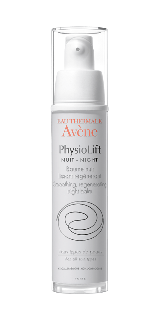 Bilde av en flaske med Avene Physiolift Nattkrem.