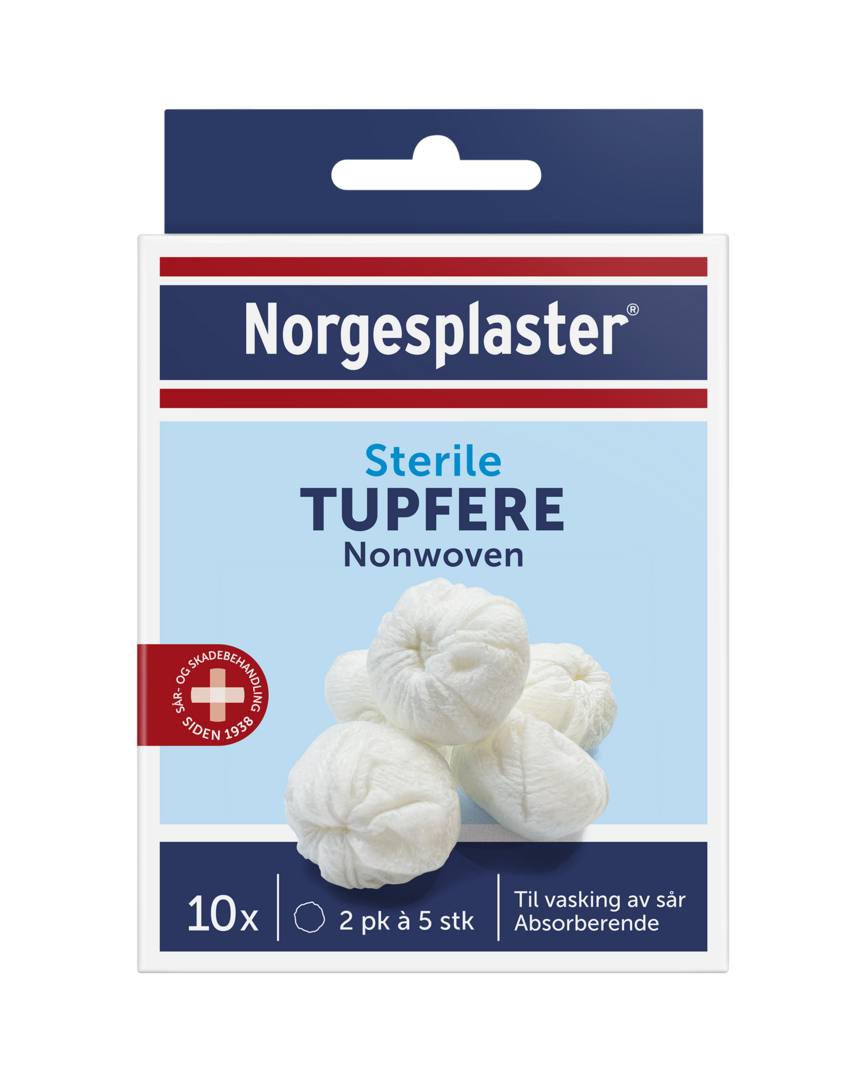 Norgesplaster sterile tupfere 10 stk