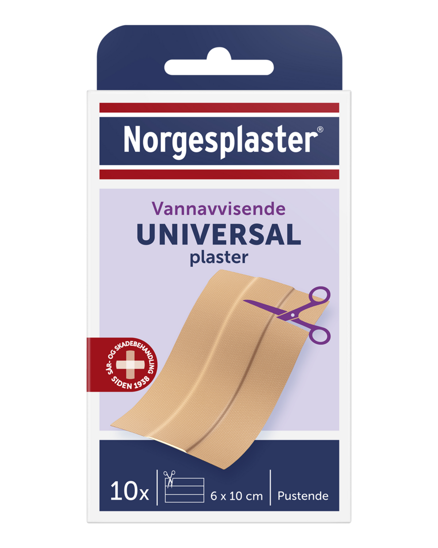 Norgesplaster Universal plaster 6 x 10 cm 10 stk