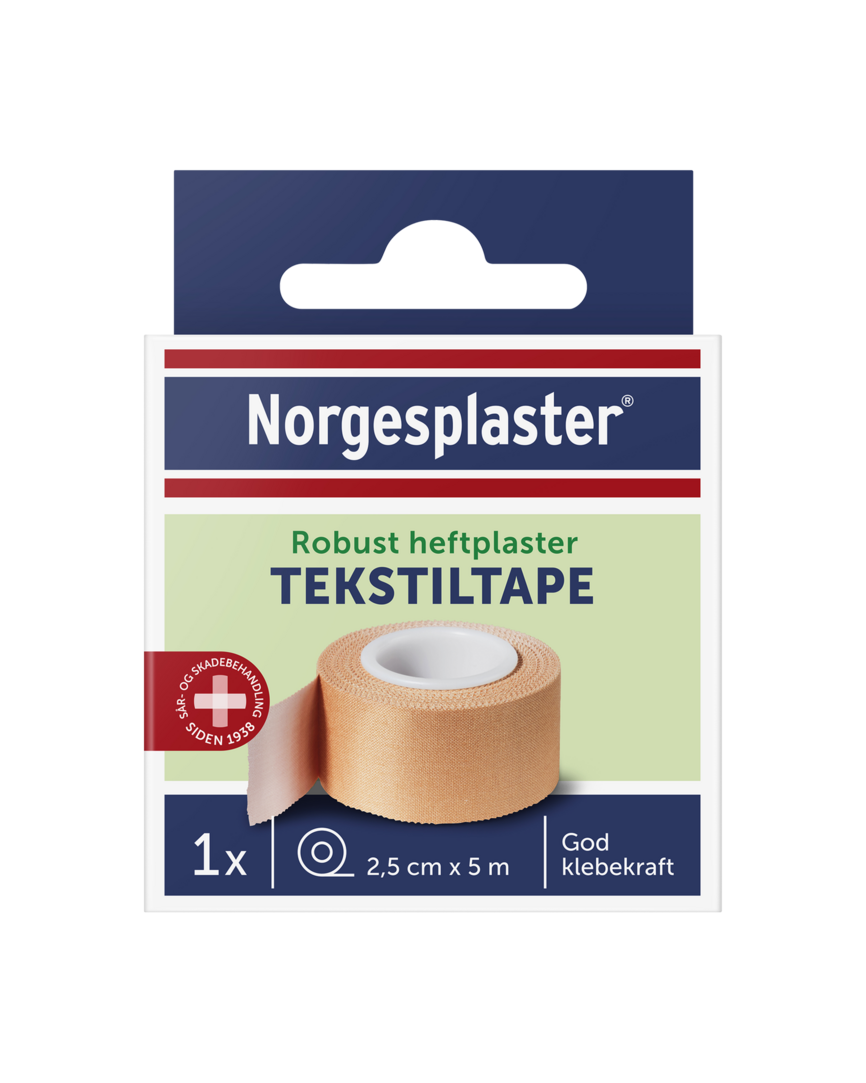 Norgesplaster Robust heftplaster 2,5 cm x 5 m