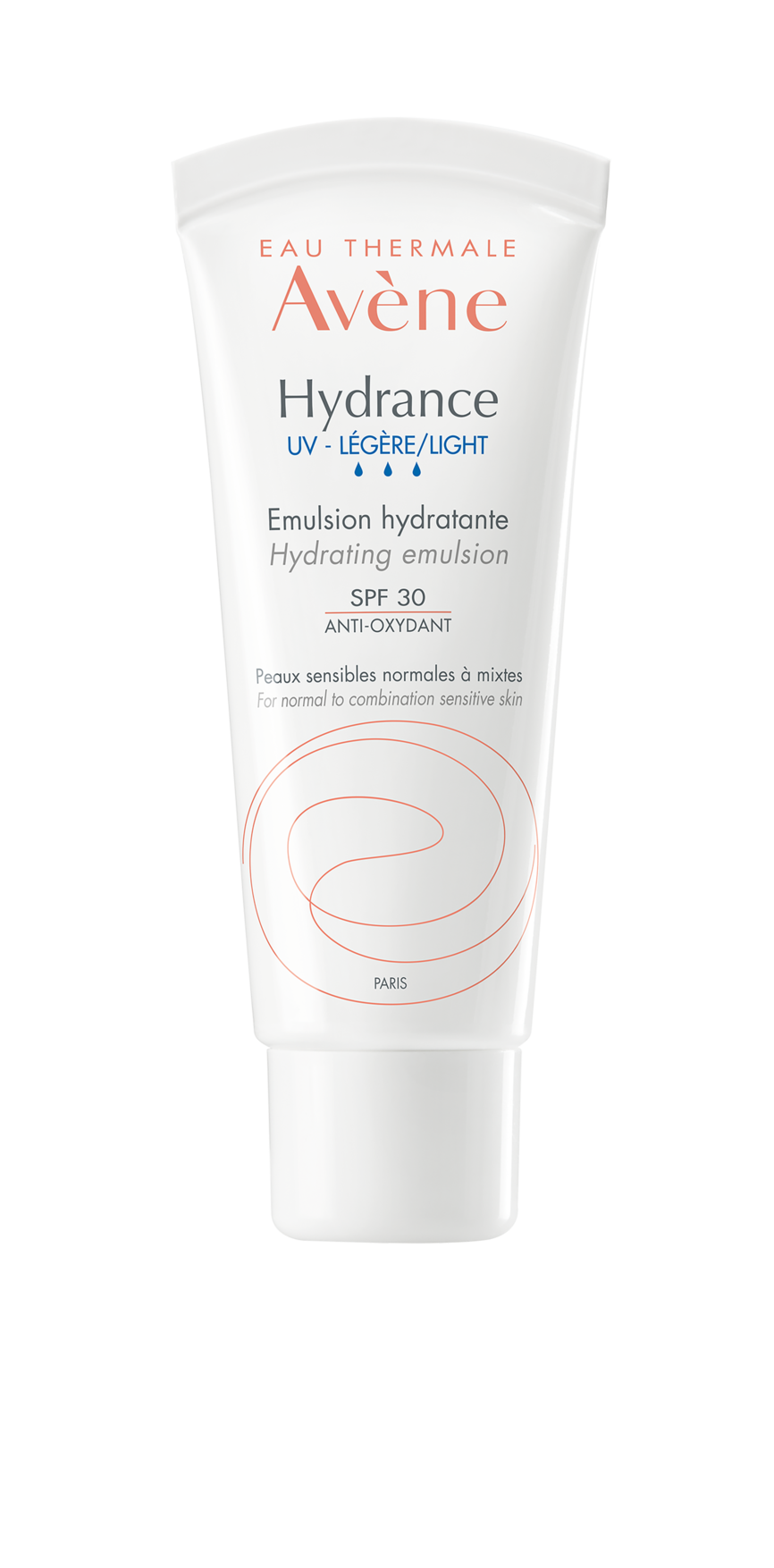 Bilde av en tube med Avène Hydrance UV Light SPF30 