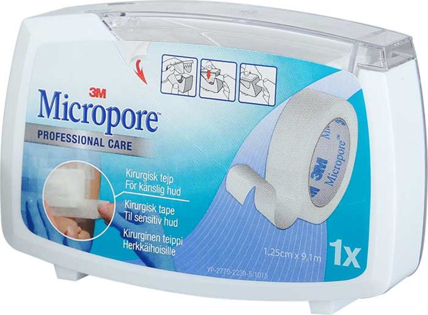 Micropore Hvit Tape 1,25cm x 9,14m