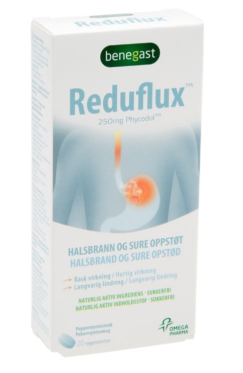 Benegast Reduflux Tabletter 250mg 20stk