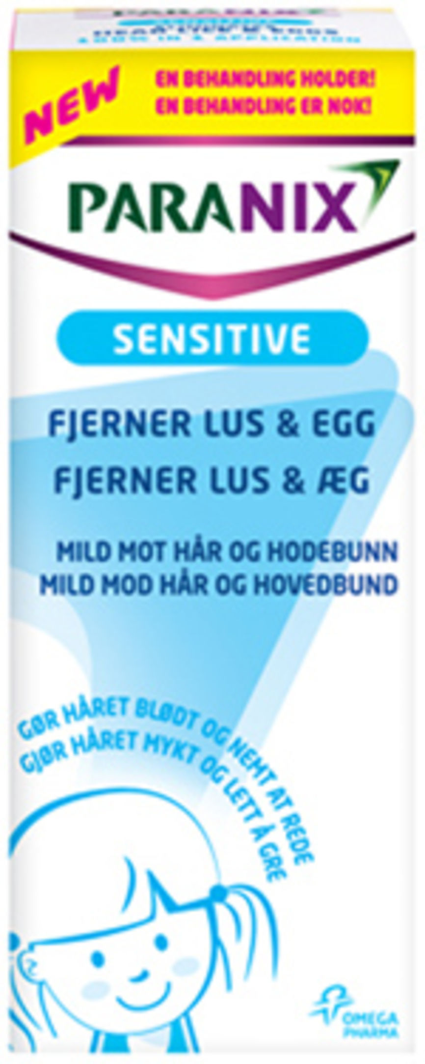 Bilde av en pakke med Paranix Sensitive uten parfyme 150 ml