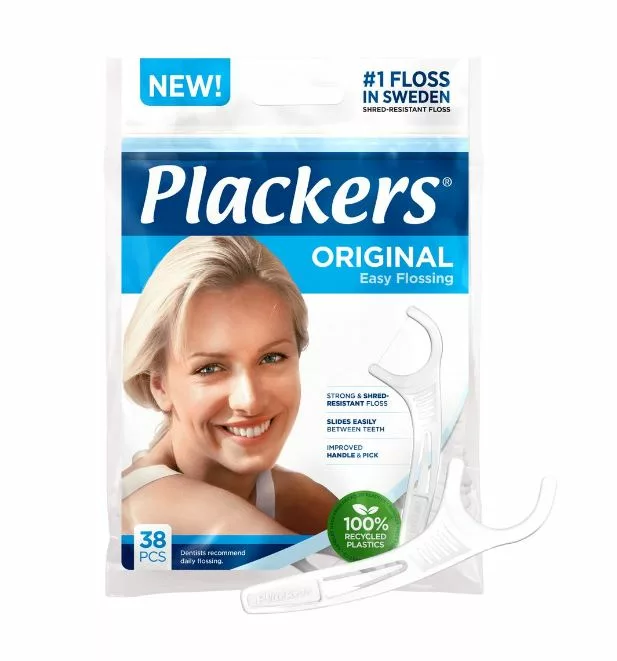 Produktbilde for Plackers Original tanntrådbøyler med tannstikke 38stk