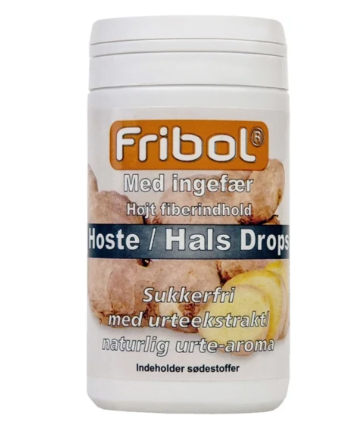 Fribol hoste/hals ingefær uten sukker 60 g