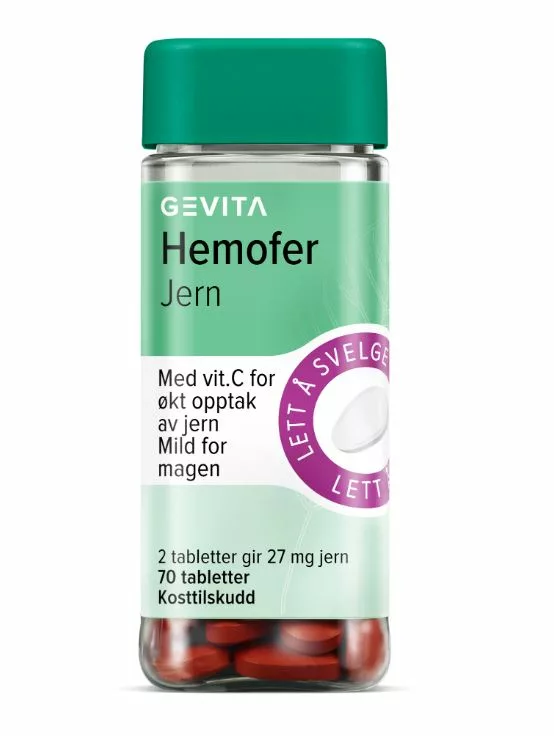 Gevita Hemofer jern tabletter 70stk