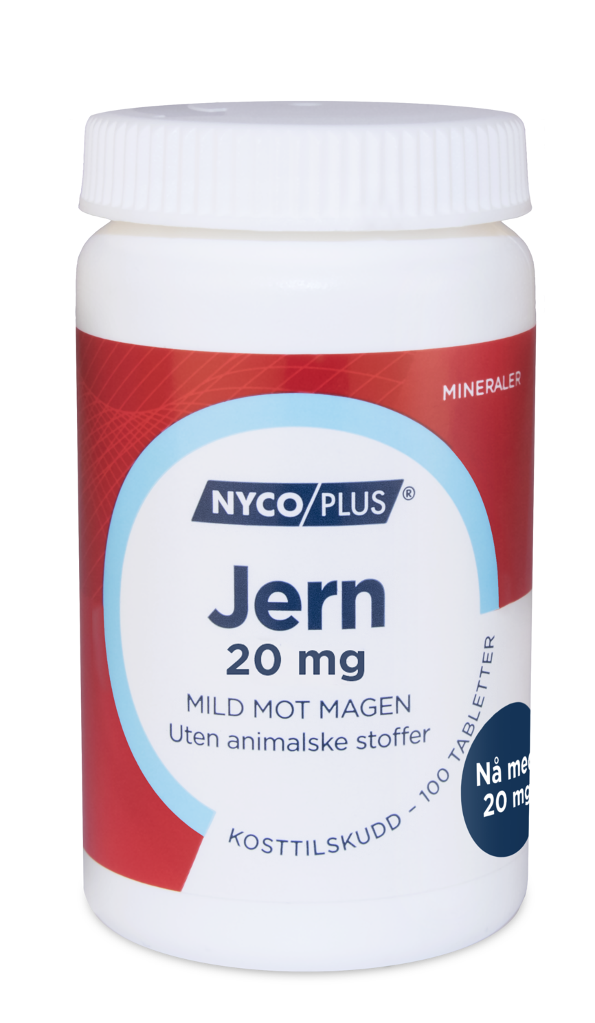 Nycoplus Jerntilskudd 20mg 100stk