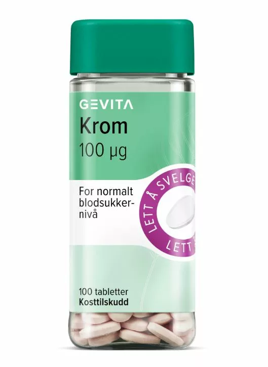 Gevita Krom 100 mcg tabletter 100stk