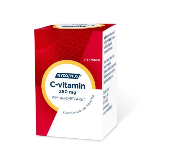 Nycoplus C-vitamin 250 mg tabletter 100 stk