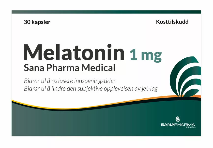 Melatonin Sana Pharma 1mg kapsler 30 stk