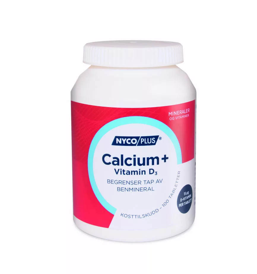 Nycoplus Calcium med D3-vitamin tabletter 100stk