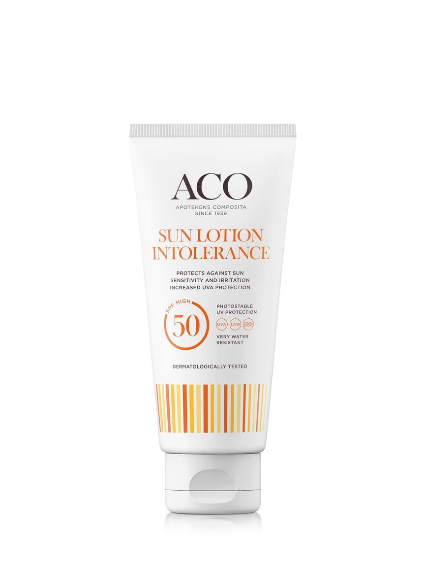 Aco intolerance sunlotion SPF50 uten parfyme 100 ml