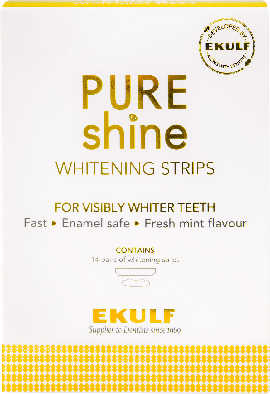 Bilde av en pakke med Ekulf Pure Shine Whitening Strips