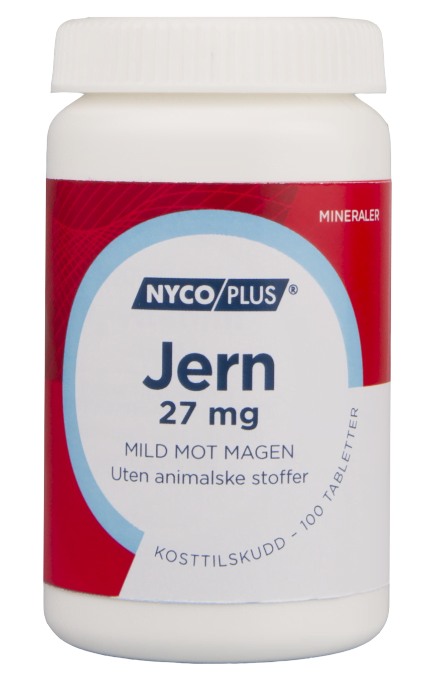 Nycoplus Jern 27 mg tabletter 100 stk