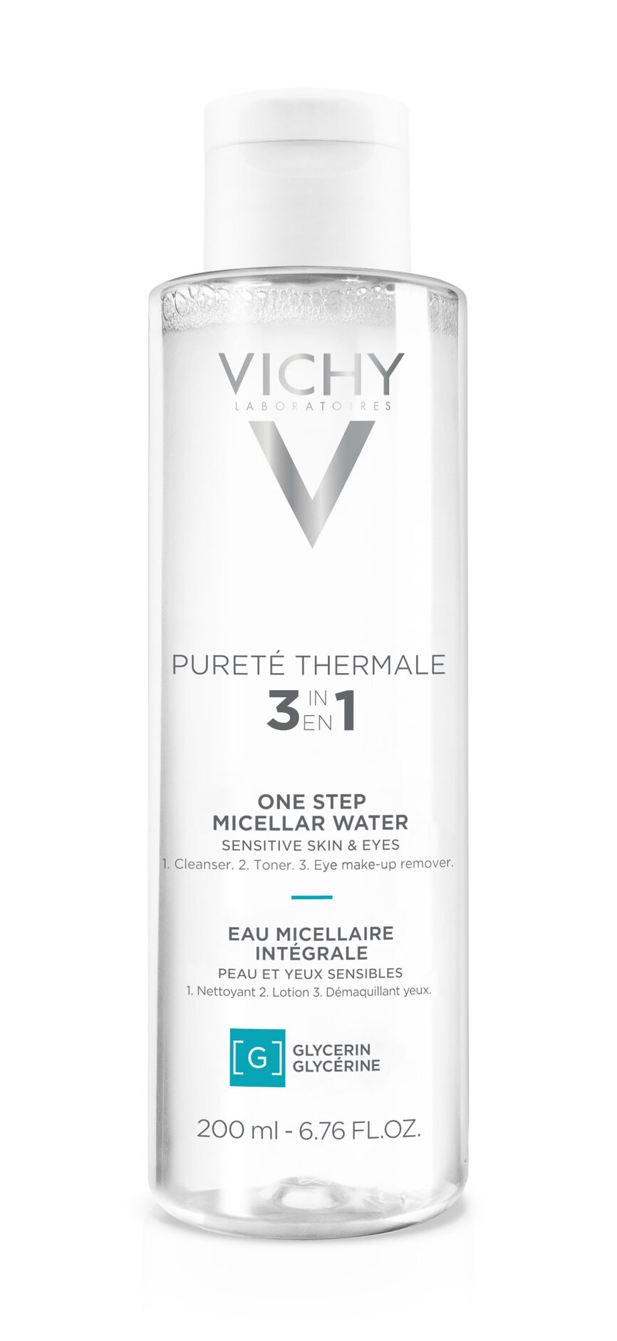 Bilde av en flaske med Vichy Purete Thermale Micellar Water 200 ml