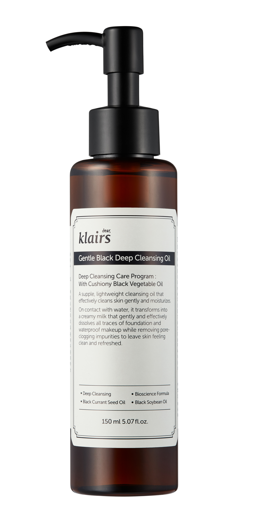 Klairs Gentle Black Deep Cleansing Oil 150ml