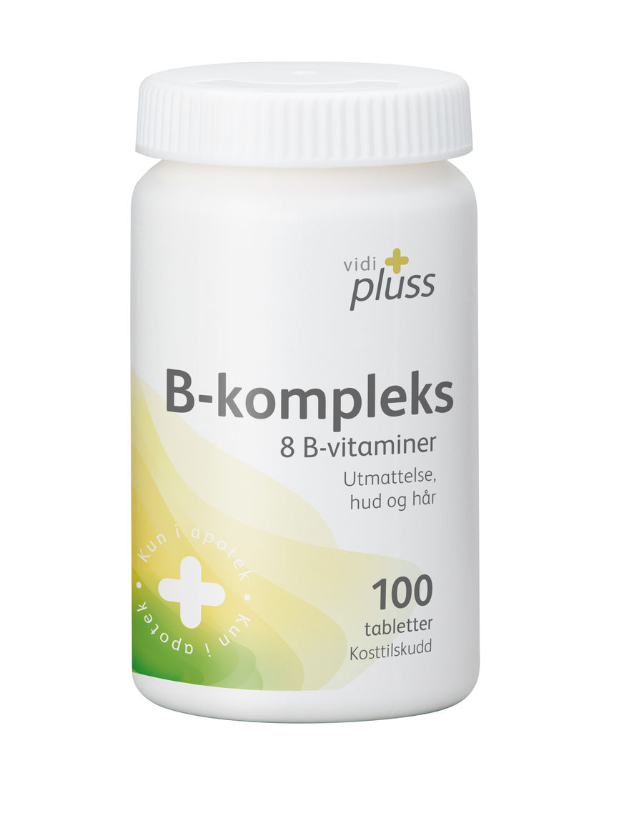 ViDi PLUSS Vitamin B Kompleks tab 100 stk