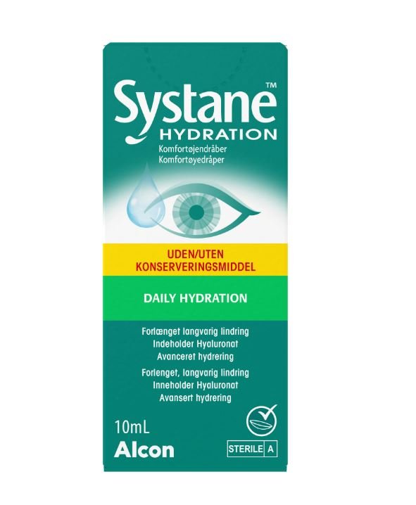 Systane Hydration øyedråper u/konserveringsmidler 10 ml