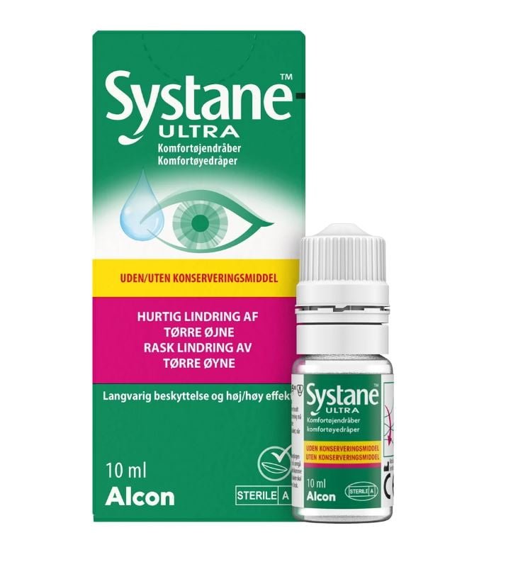 Systane Ultra øyedråper uten konserveringsmidler 10ml