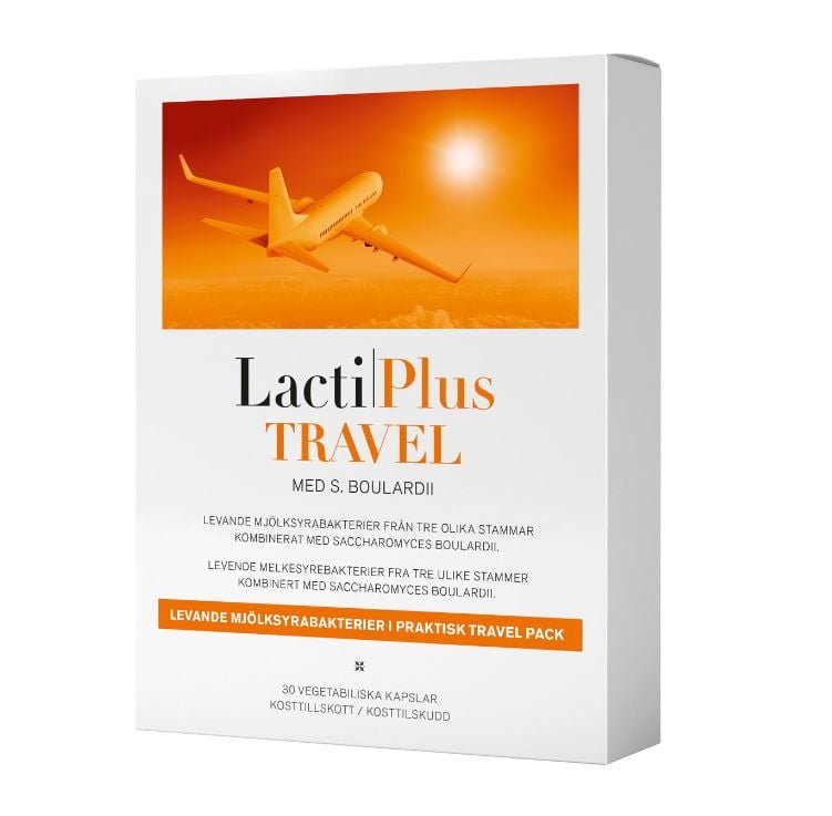 LactiPlus Travel melkesyrebakterier kapsler 30 stk