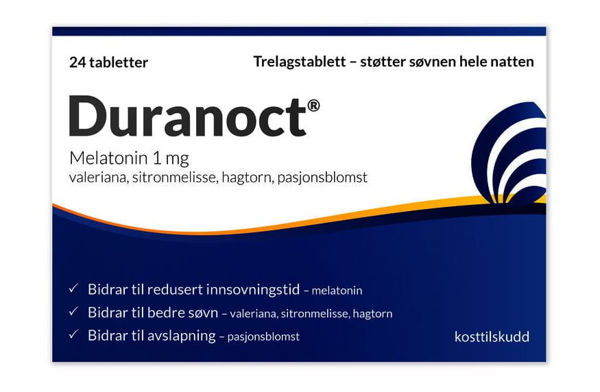 Duranoct Melatonin 1mg 24 tabletter