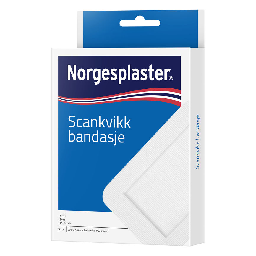 Norgesplaster Scankvikk bandasje 20x9,7 5 STK