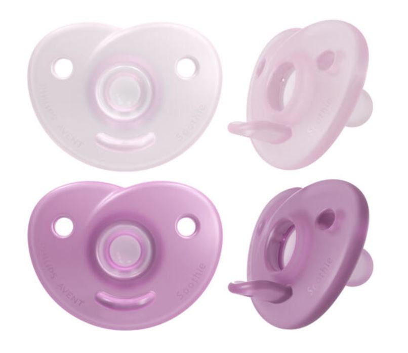 Philips Avent Soothie heart pink 0-6m 2 stk