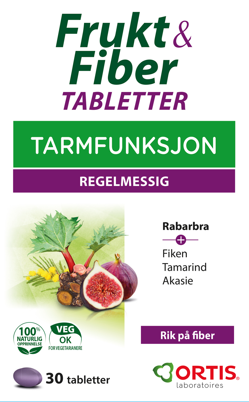 Frukt & Fiber tabletter 30stk