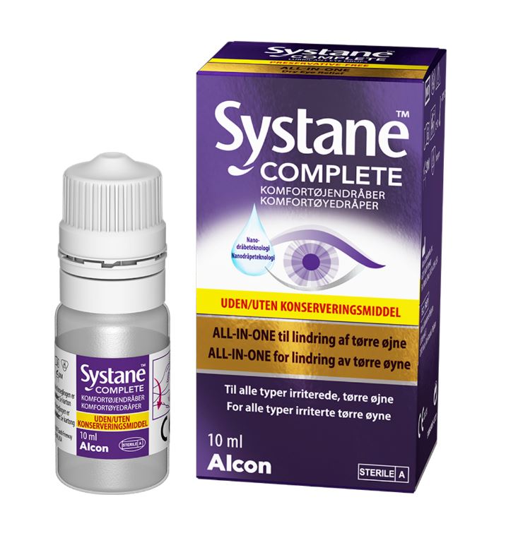 Systane complete øyedråper uten konserveringsmidler 10 ml