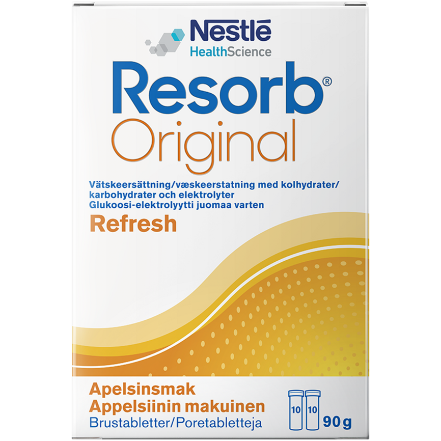 Resorb Original brusetabletter appelsinsmak 2x10 stk