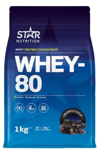 Whey-80 Proteinpulver 1 kg - Liquorice