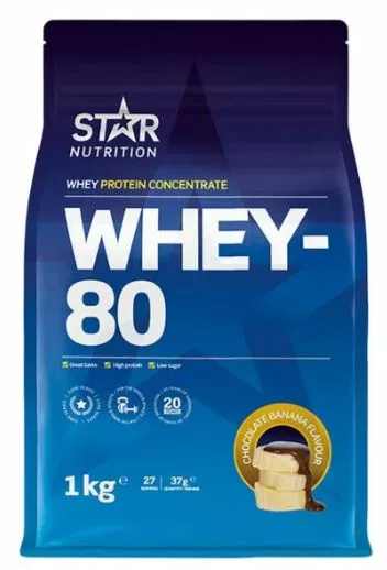 Whey-80 Proteinpulver 1 kg - Chocolate/Banana