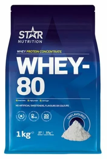 Whey-80 Proteinpulver 1 kg - Naturell