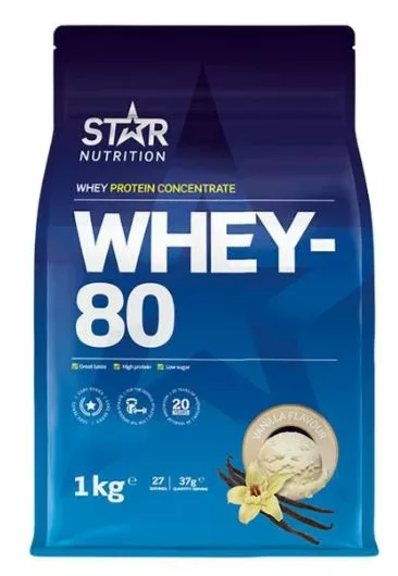 Whey-80 Proteinpulver 1 kg - Vanilla